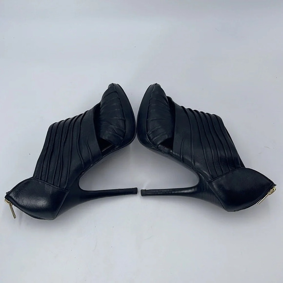 Zara Woman Cruise Collection Black Peep Toe Heels - Picture 7 of 9